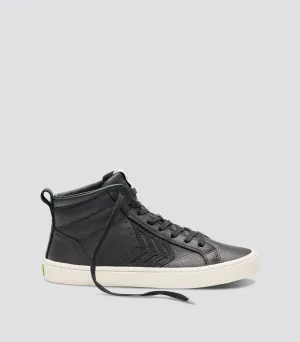 CATIBA High Black Premium Leather Sneaker Women
