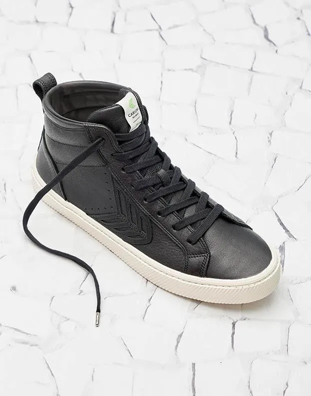 CATIBA High Black Premium Leather Sneaker Women