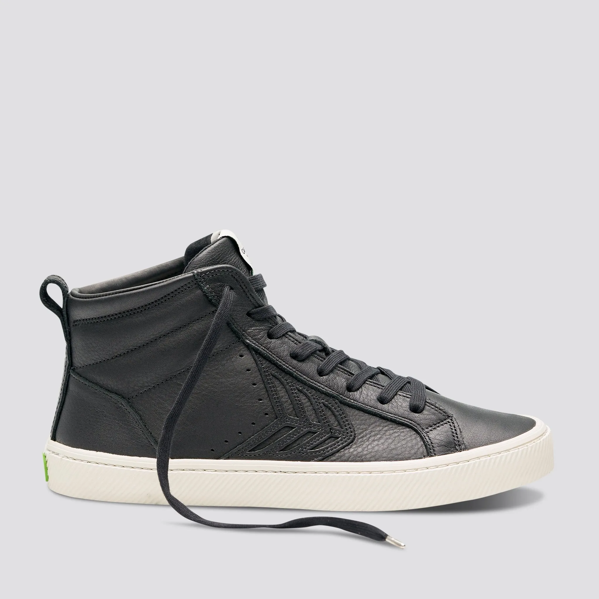 CATIBA High Black Premium Leather Sneaker Women