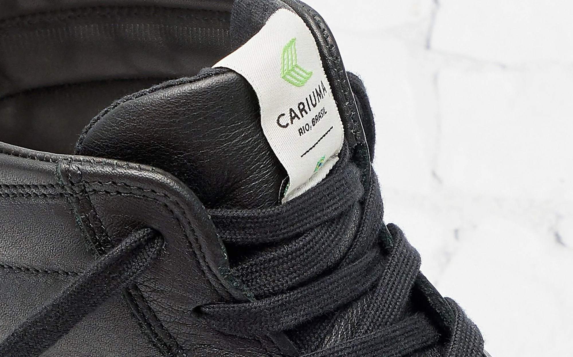 CATIBA High Black Premium Leather Sneaker Women