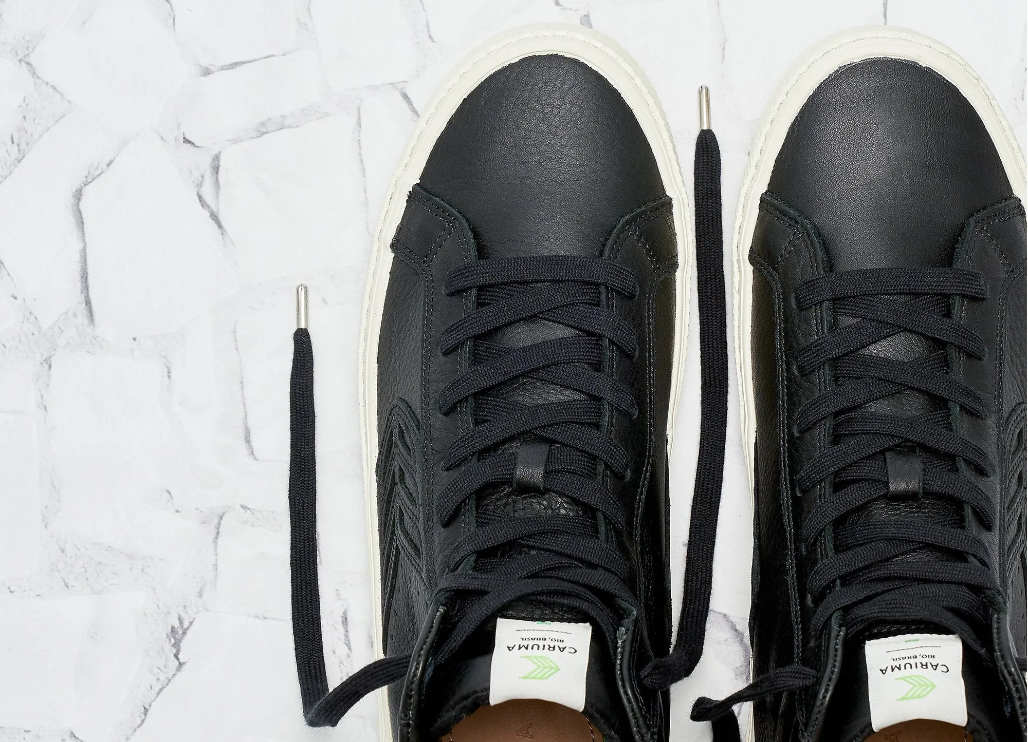 CATIBA High Black Premium Leather Sneaker Women