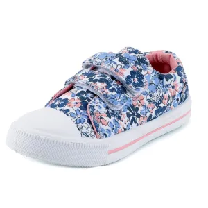 Charlie Canvas Loafer in Blue Floral