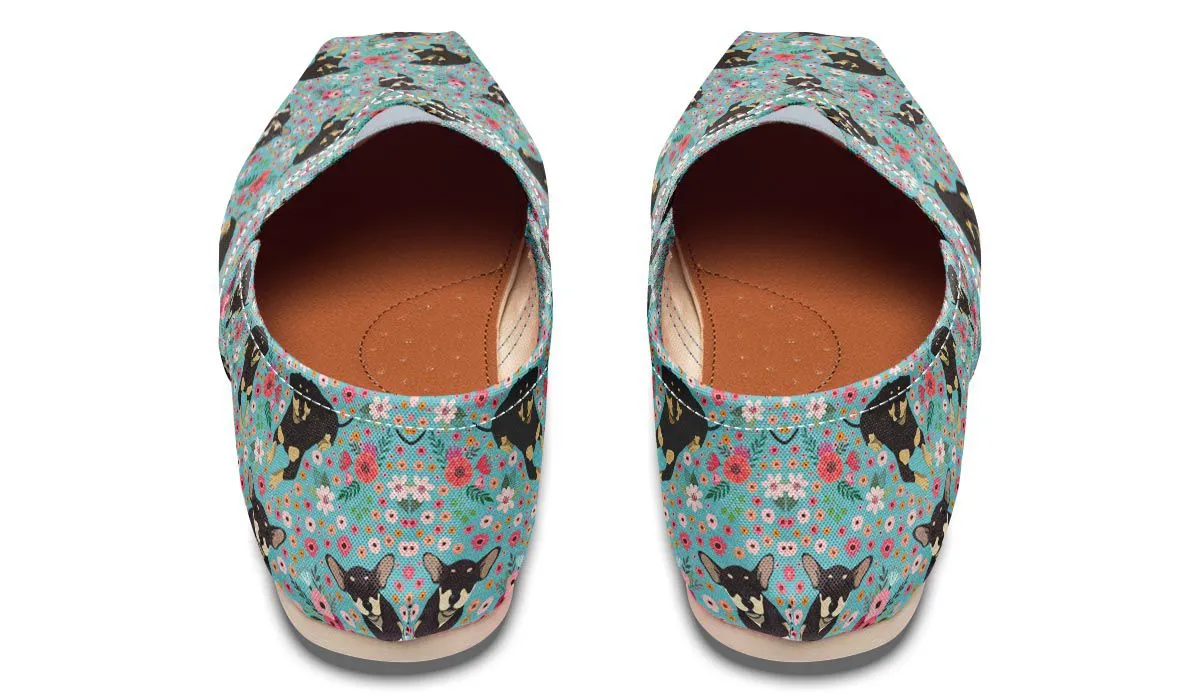 Chiweenie Flower Casual Shoes