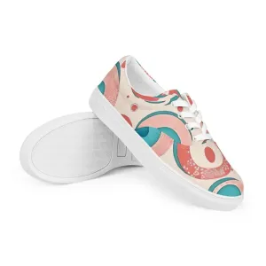 Colorful Women's Lace Up Canvas Shoes