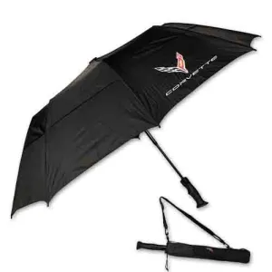 Corvette Golf  Umbrella - Black