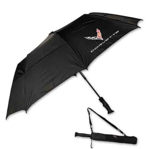 Corvette Golf  Umbrella - Black