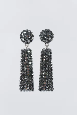 Crystal Exclamation Earrings