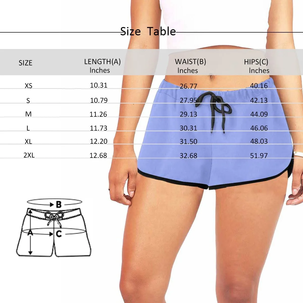 Custom Husband Face Get Bigger&Smaller Beach Board Shorts Swim Trunks Personalized Women's Casual Yoga Shorts