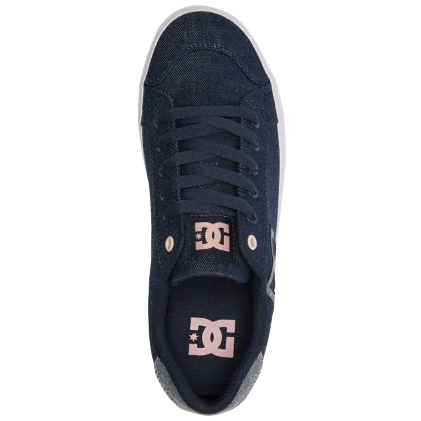 DC Chelsea Plus TXS J Dark Denim Canvas Womens Trainers