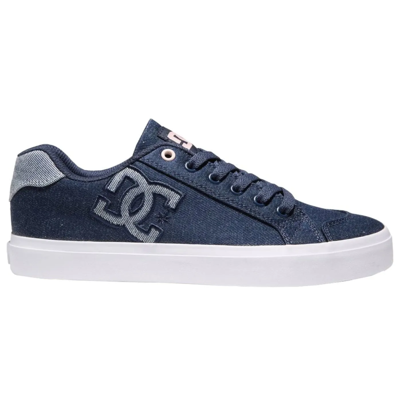 DC Chelsea Plus TXS J Dark Denim Canvas Womens Trainers