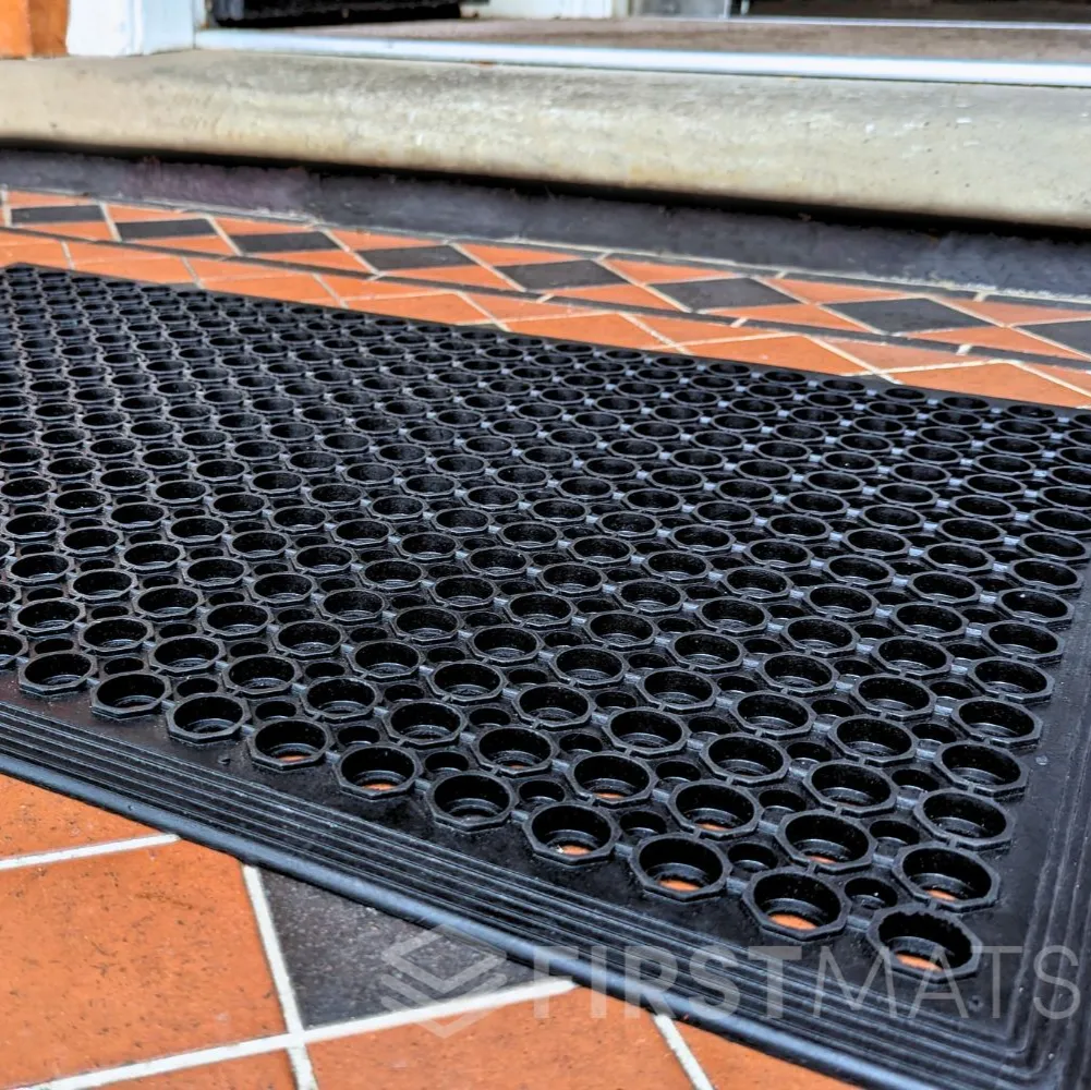 EntraGuard Rubber Door Mat with Holes
