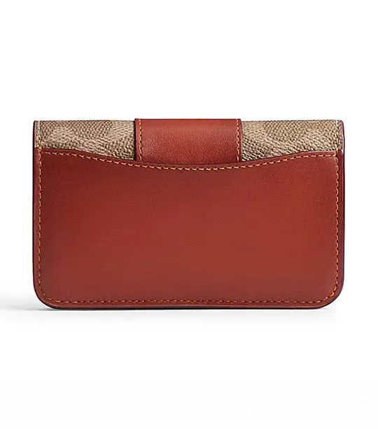 Essential Slim Card Case B4/Tan Rust