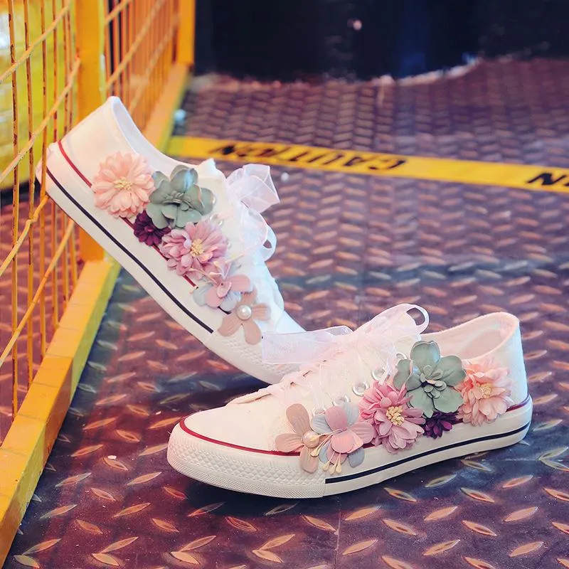 Flower Casual Women's Canvas Shoes