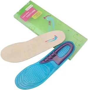 Foot Relief Soft Silicone Sports Gel Insoles, Insert Pad (S (4.5~7 US Women's))