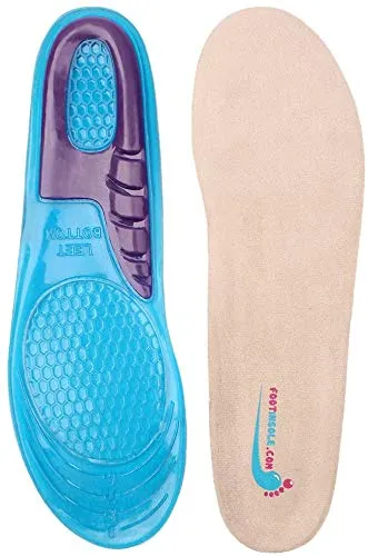 Foot Relief Soft Silicone Sports Gel Insoles, Insert Pad (S (4.5~7 US Women's))