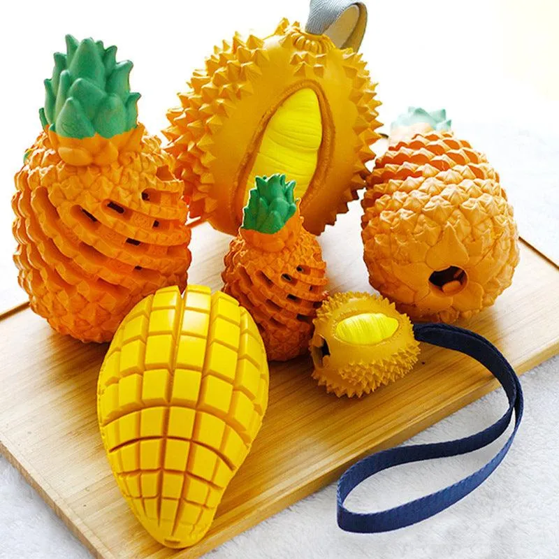 Funny Fruits Shape Dog Toy Pet Teeth Clean Molar Teeth Chew Bite Pet Toys Pets Products Gift by Dog Hugs Cat