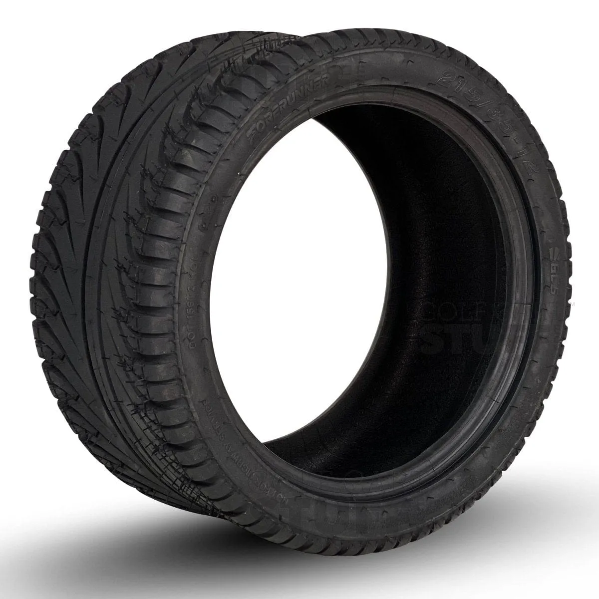 GCS Forerunner 215/35-12 Street/Turf DOT Approved Golf Cart Tire