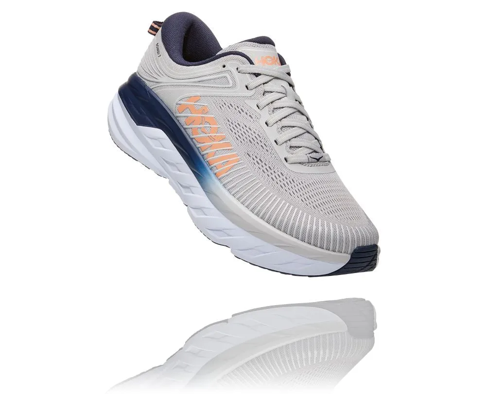'HOKA' Women's Bondi 7 - Lunar Rock / Black Iris