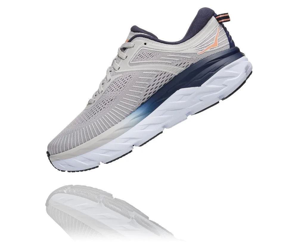 'HOKA' Women's Bondi 7 - Lunar Rock / Black Iris