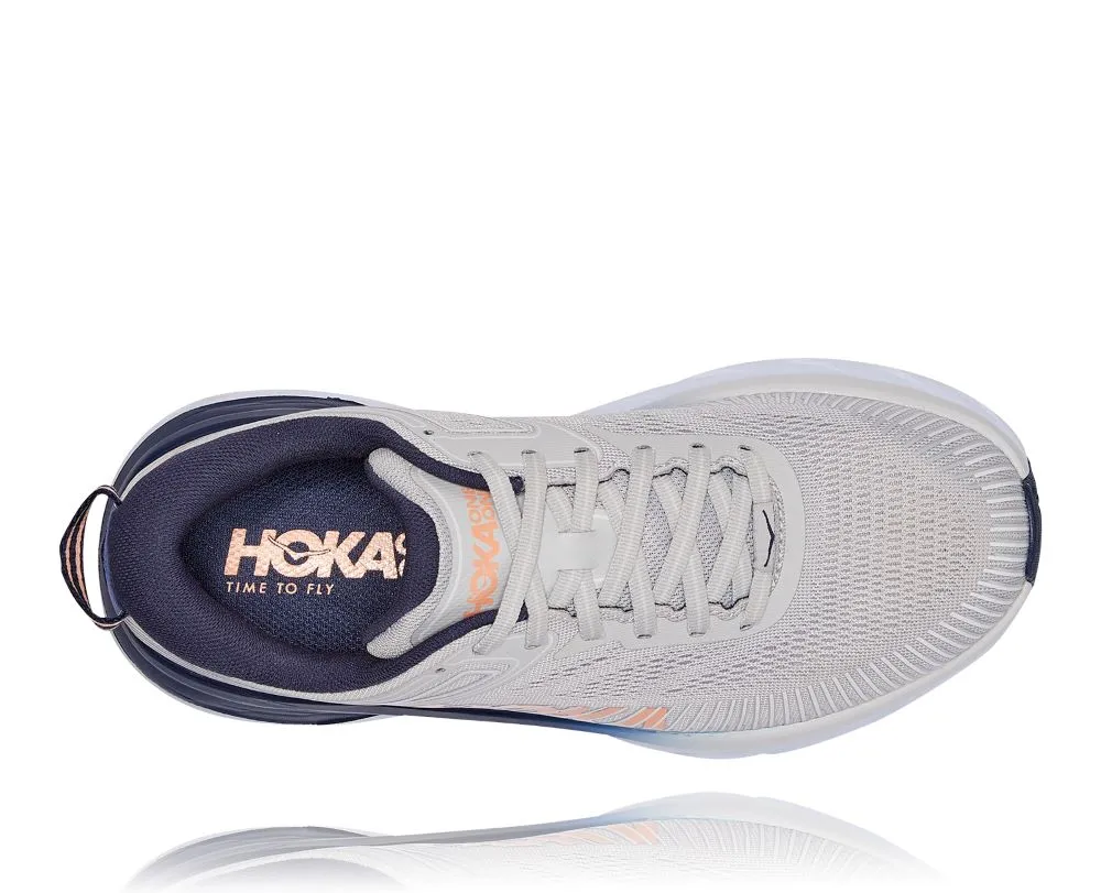 'HOKA' Women's Bondi 7 - Lunar Rock / Black Iris