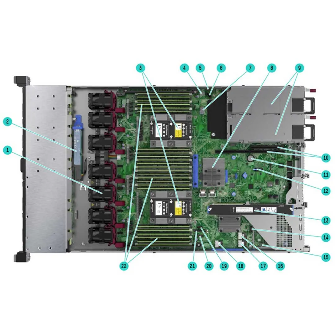 HPE ProLiant DL360 Gen10 Low Model Server 3104 1.7GHz 6-core 1P 8GB-R S100i 4LFF 500W PS | P01880-B21