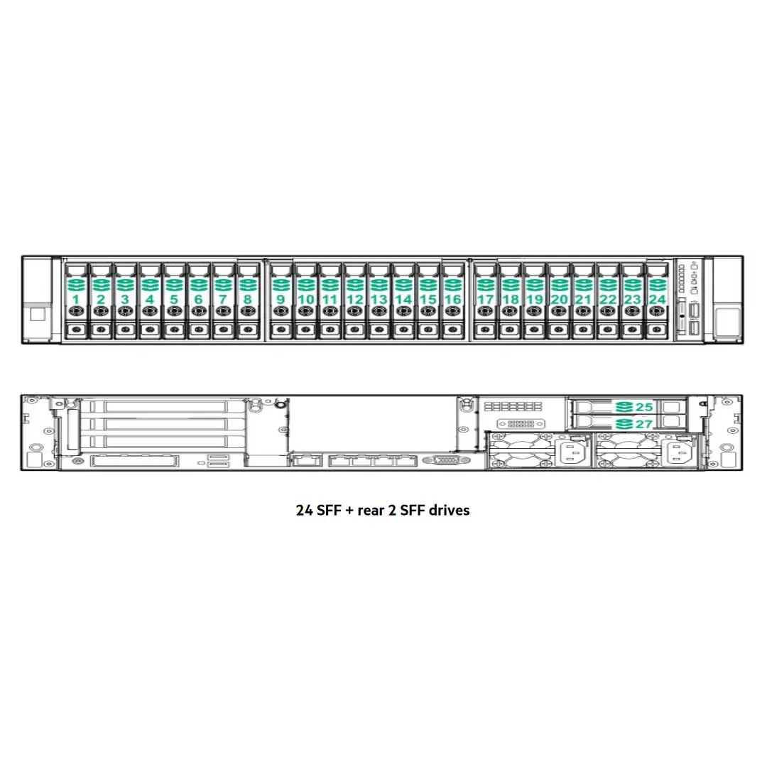 HPE ProLiant DL380 Gen11 8SFF NC CTO Server