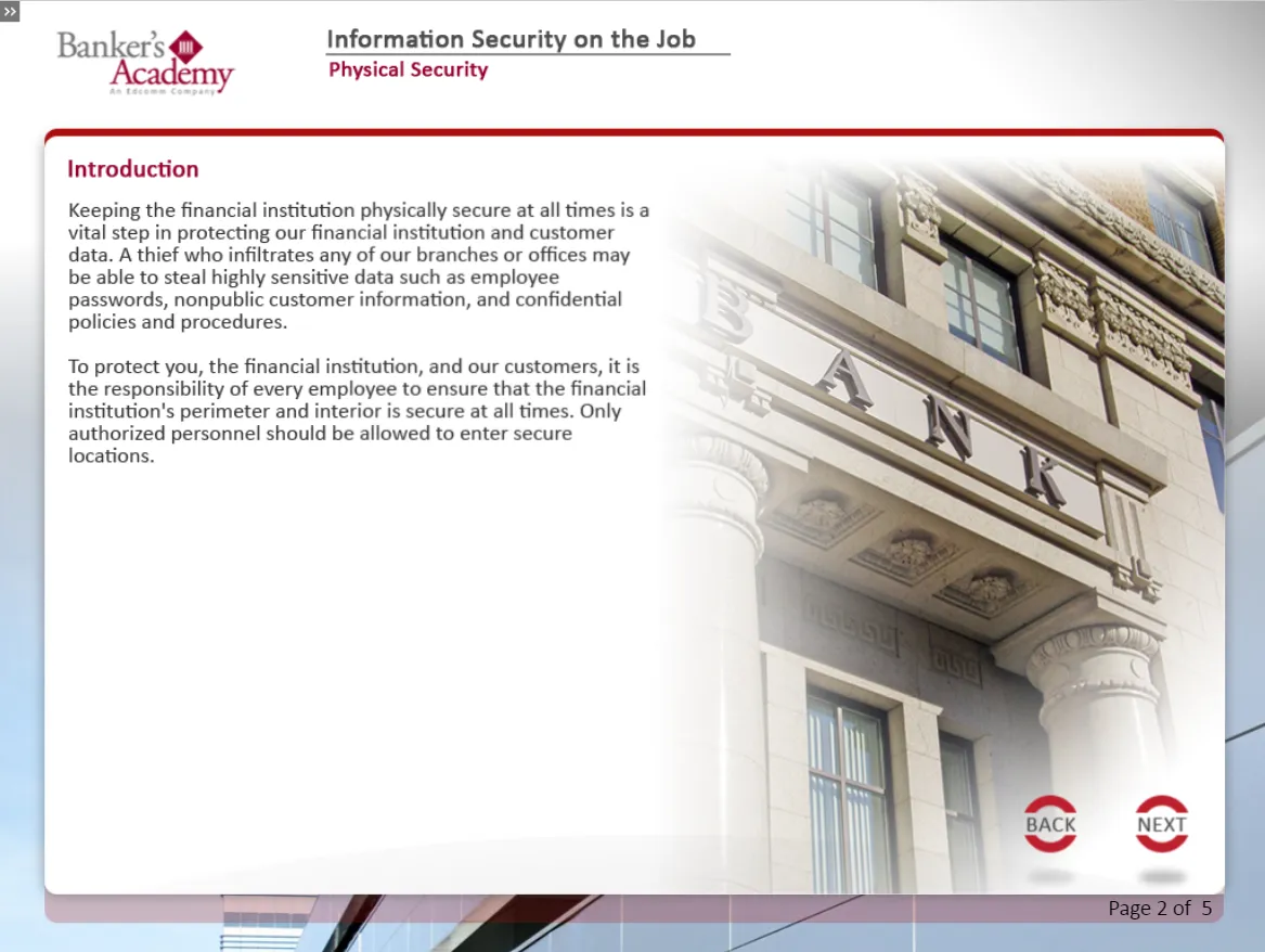 Information Security on the Job