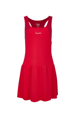 Jalapeno Red Women's Flippy Racer-Backed Romper