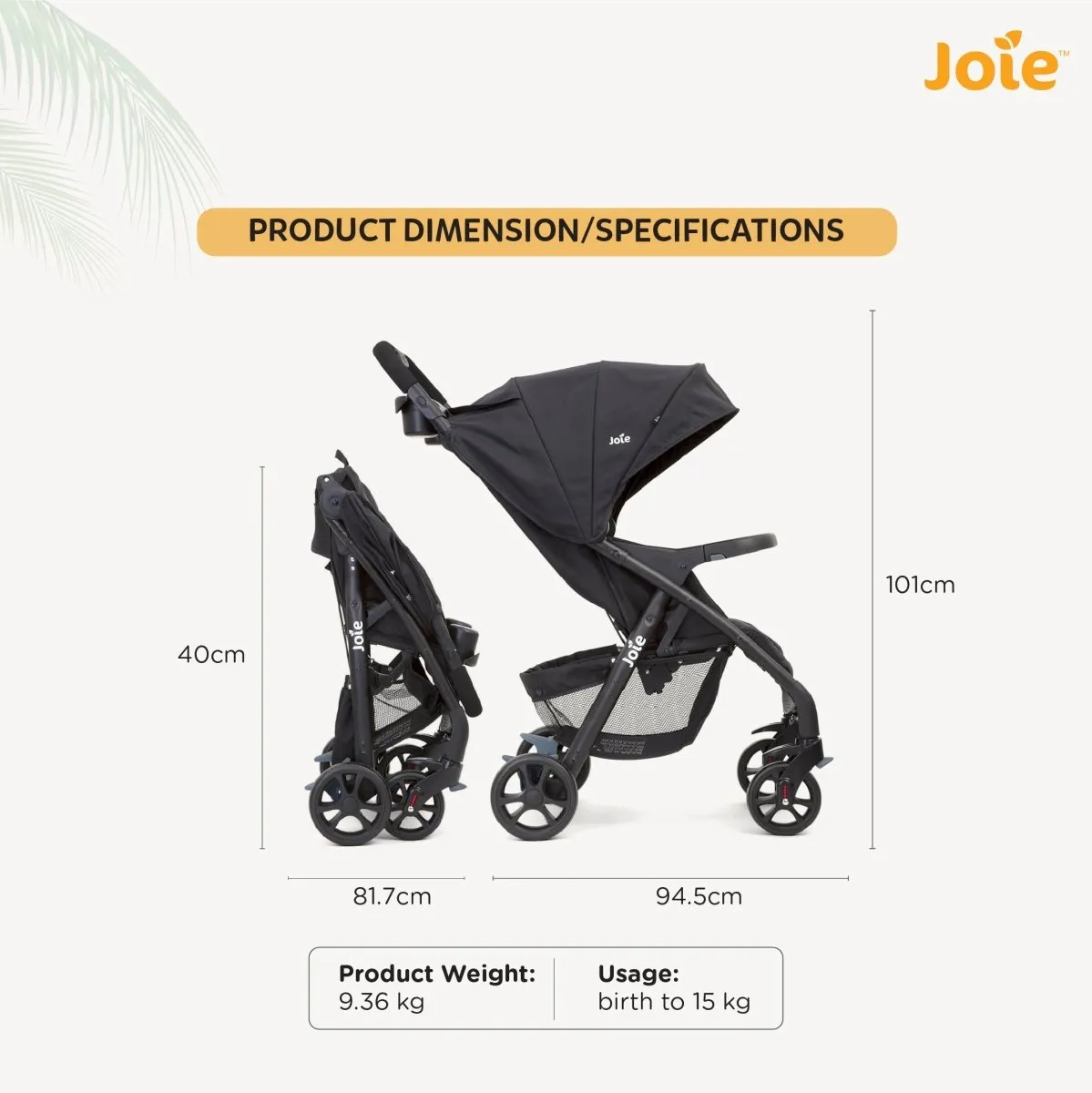 Joie Muze Lx Ts W/ Juva Travel System- Coal