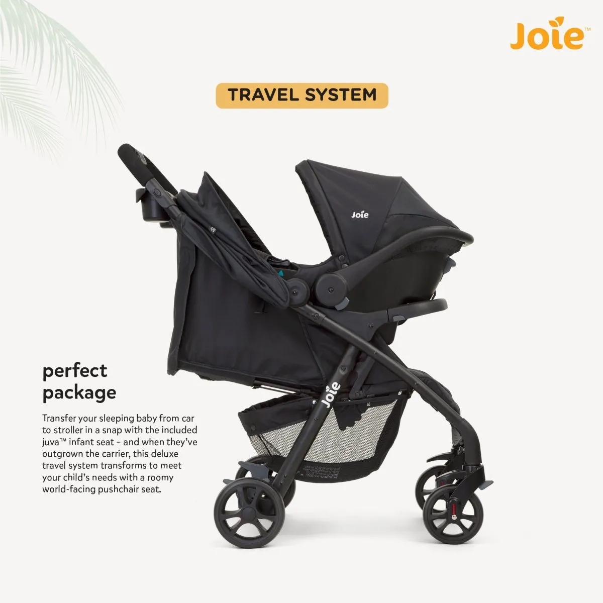 Joie Muze Lx Ts W/ Juva Travel System- Coal