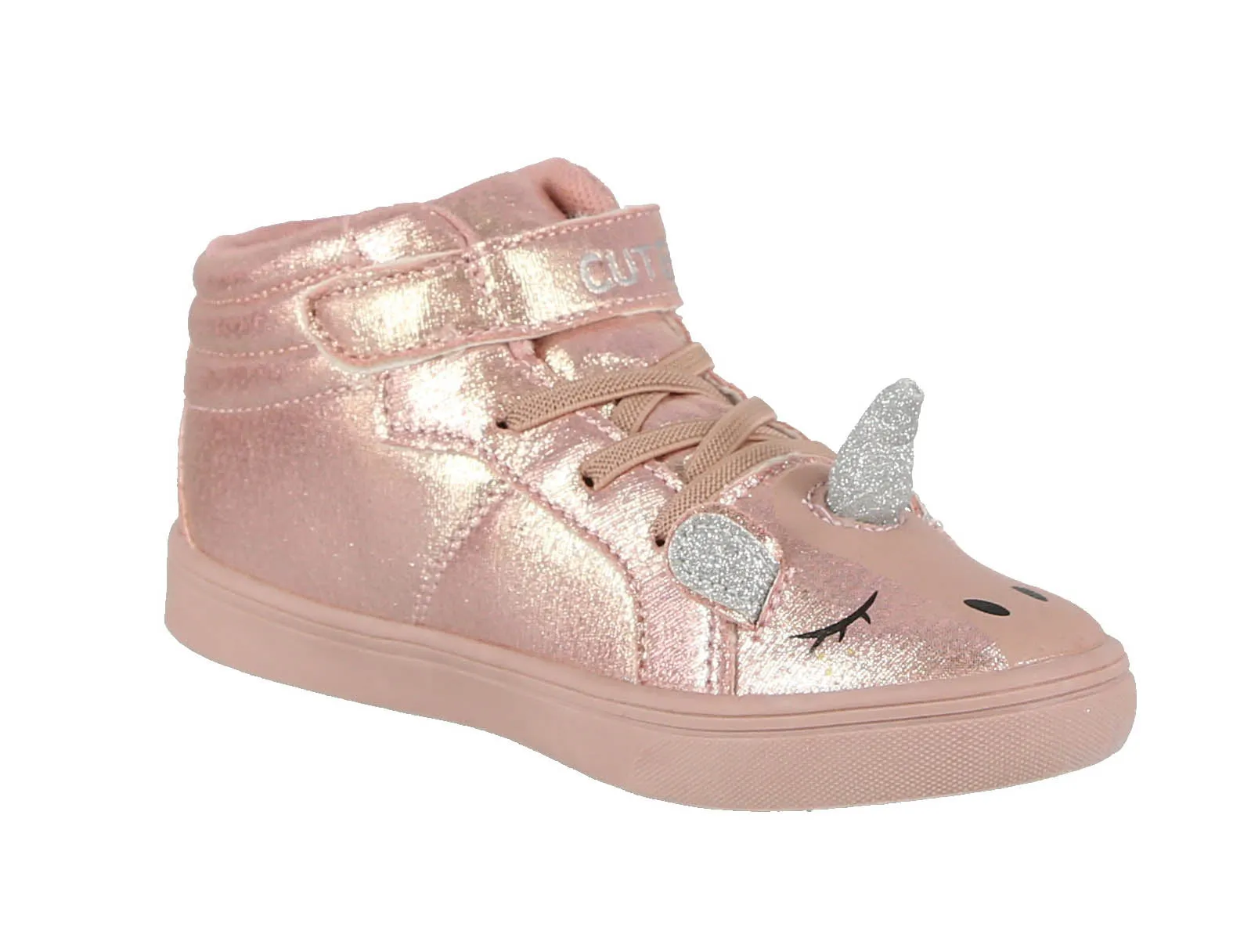 KID'S SHOES BLUSH METALLIC FABRIC 3D BLUSH TENNIS SNEAKERS 9326K