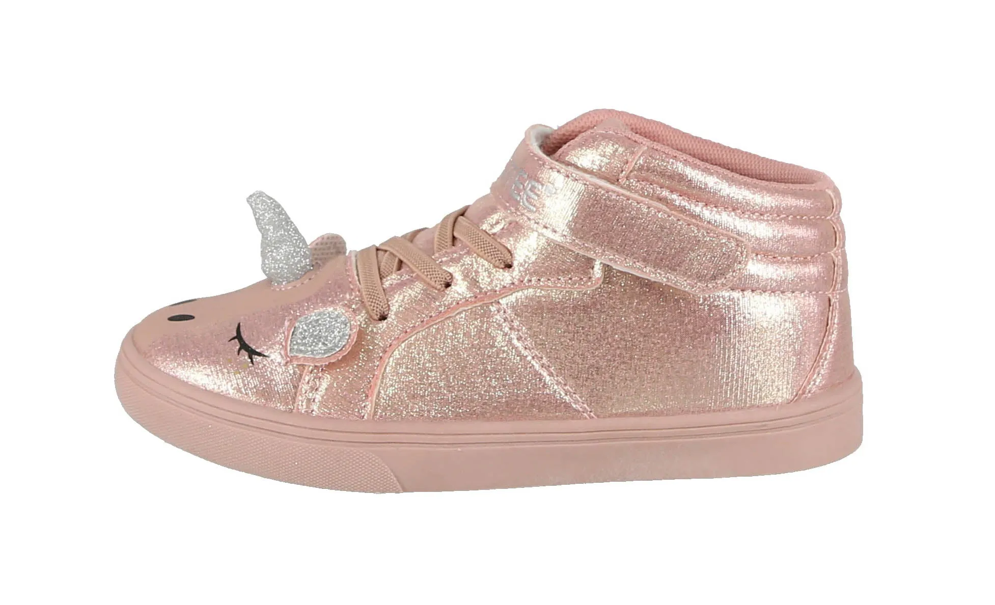 KID'S SHOES BLUSH METALLIC FABRIC 3D BLUSH TENNIS SNEAKERS 9326K