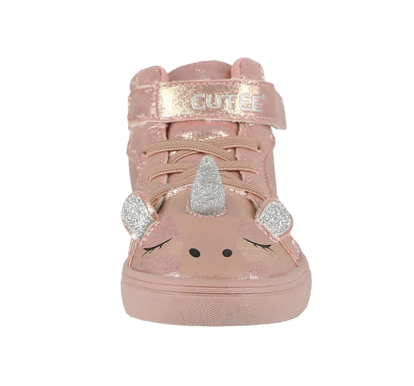 KID'S SHOES BLUSH METALLIC FABRIC 3D BLUSH TENNIS SNEAKERS 9326K