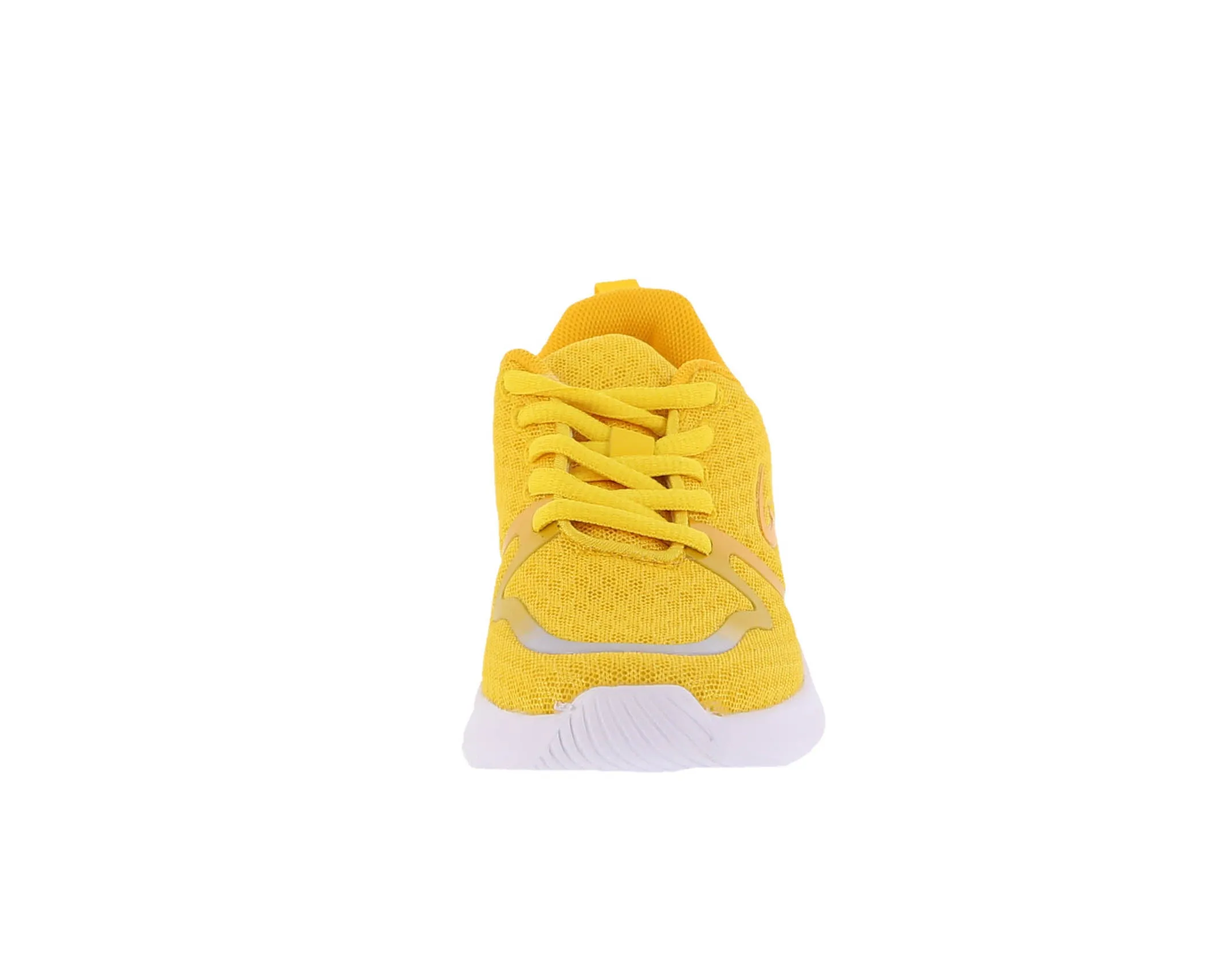 KID'S SHOES YELLOW MESH/FABRIC TENNIS SNEAKERS 4117K