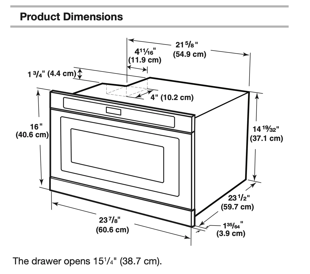 KitchenAid 1.2-cu ft Microwave Drawer (Stainless Steel) (23.875-in)