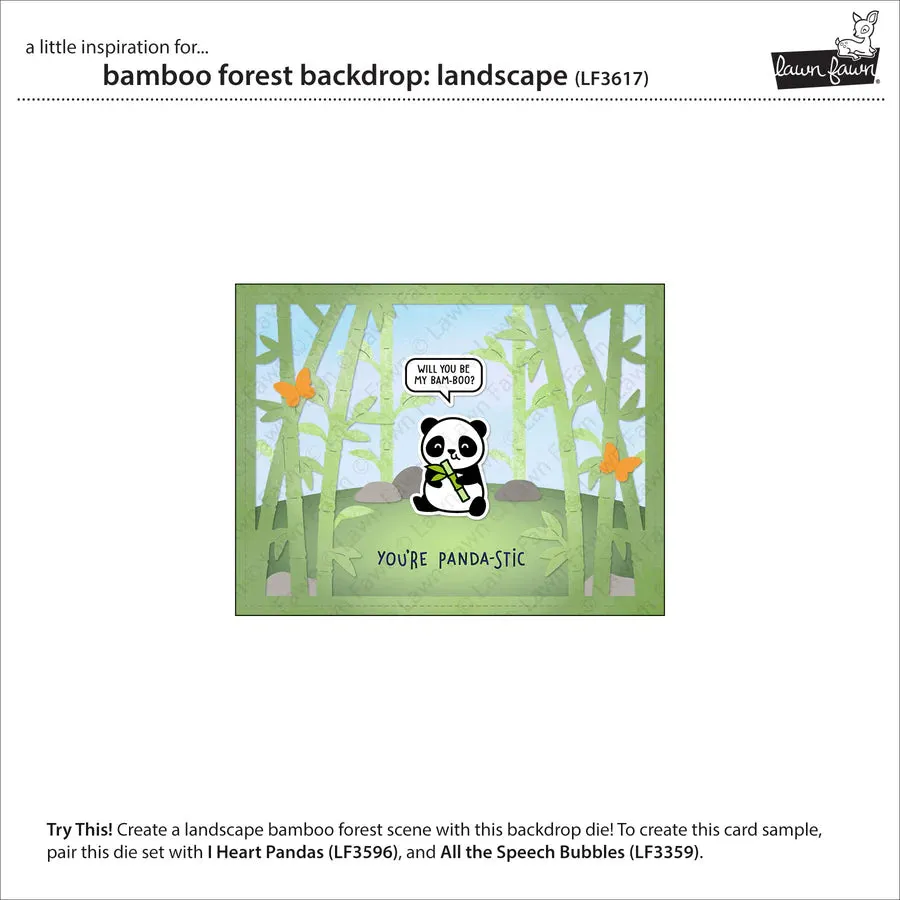 Lawn Cuts Custom Craft Dies - Bamboo Forest Backdrop: Landscape