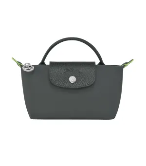 Le Pliage Green Pouch with Handle Graphite
