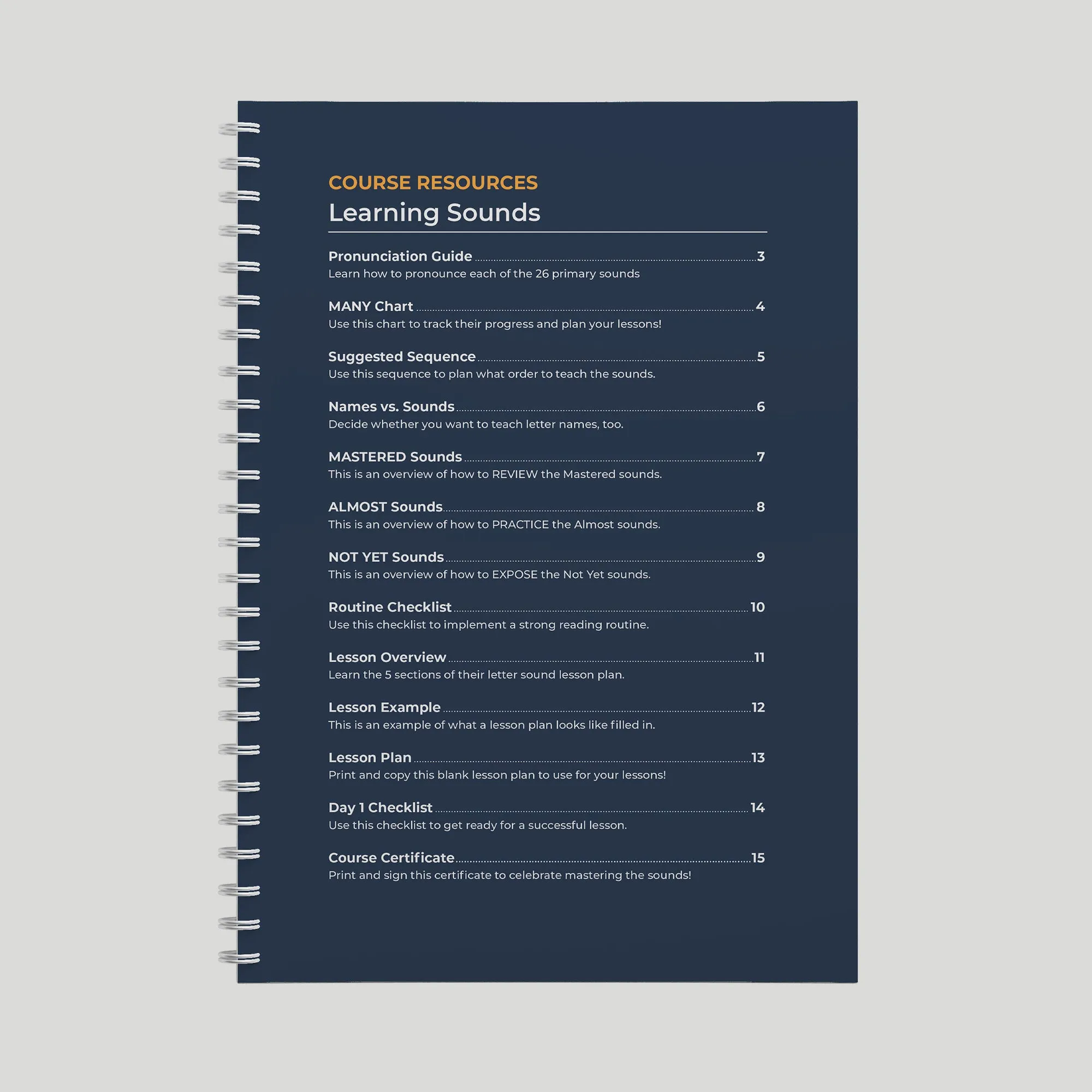 Learning Sounds Course Handouts