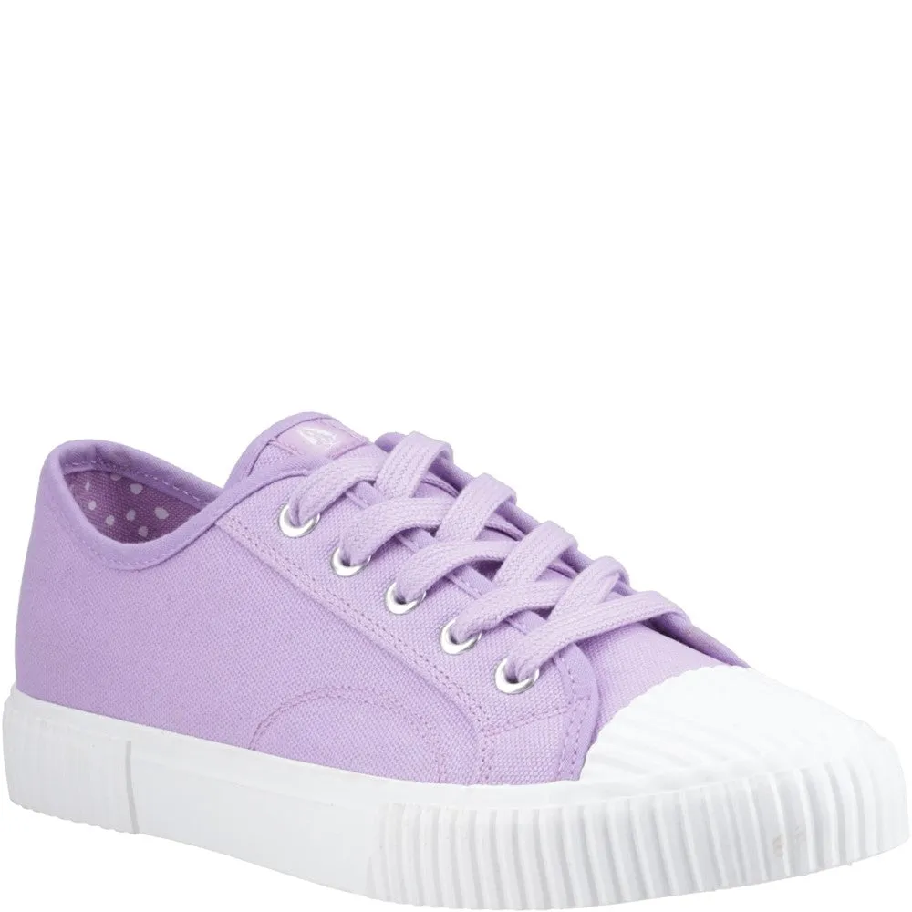 Lilac Freya Canvas Trainers