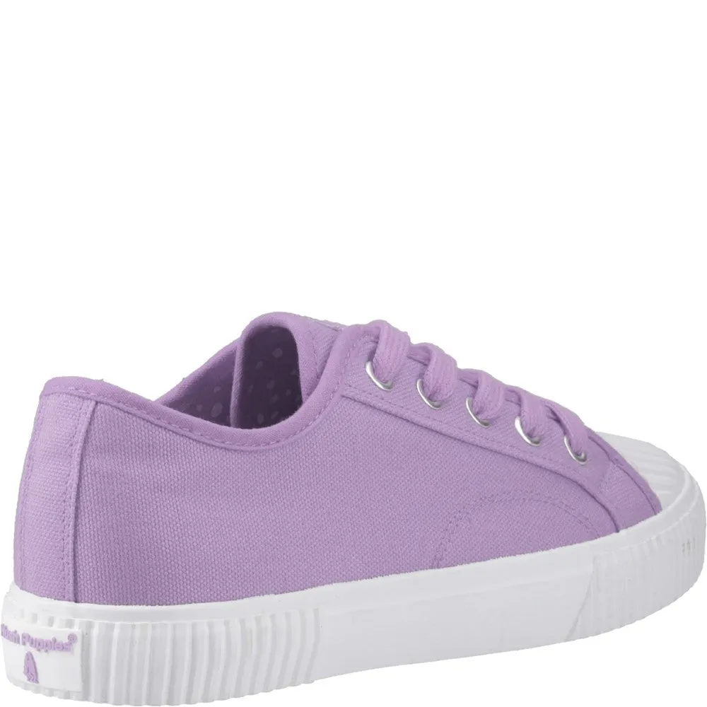 Lilac Freya Canvas Trainers