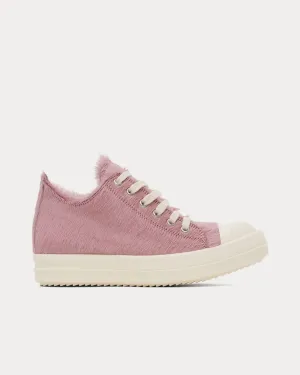 Low Hair On Leather Dusty Pink / Milk / Milk Low Top Sneakers