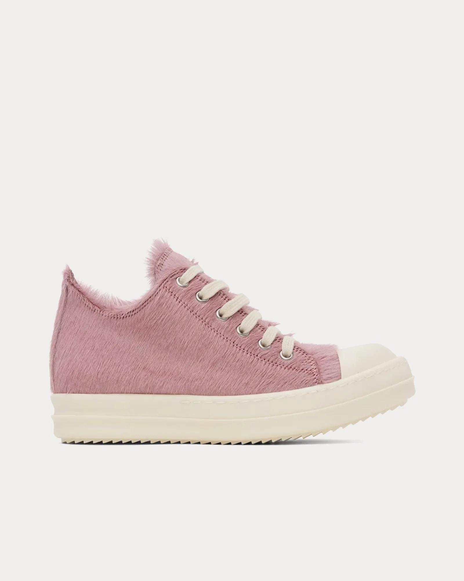 Low Hair On Leather Dusty Pink / Milk / Milk Low Top Sneakers