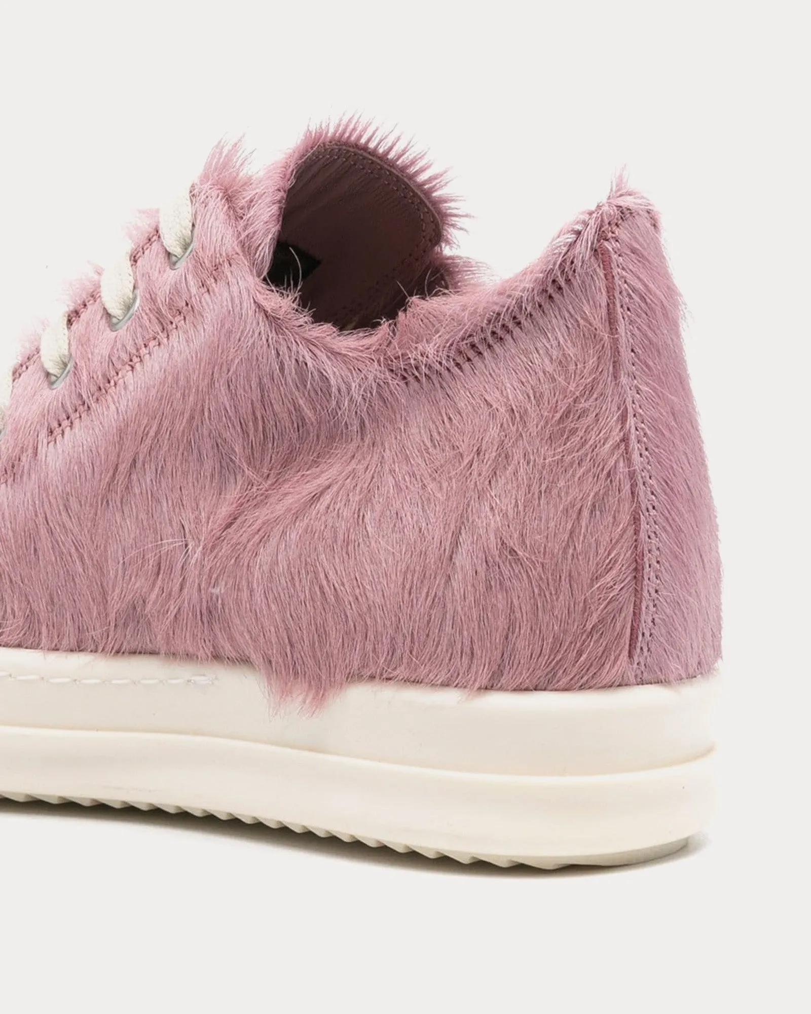 Low Hair On Leather Dusty Pink / Milk / Milk Low Top Sneakers