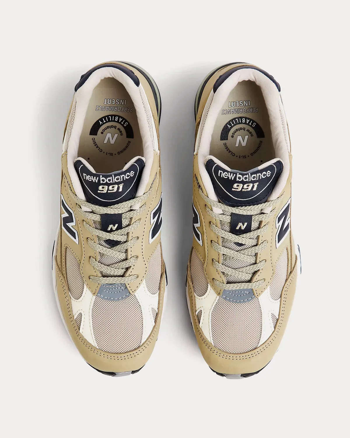 Made in UK 991v1 Elm / Brown Rice / Coconut Milk Low Top Sneakers