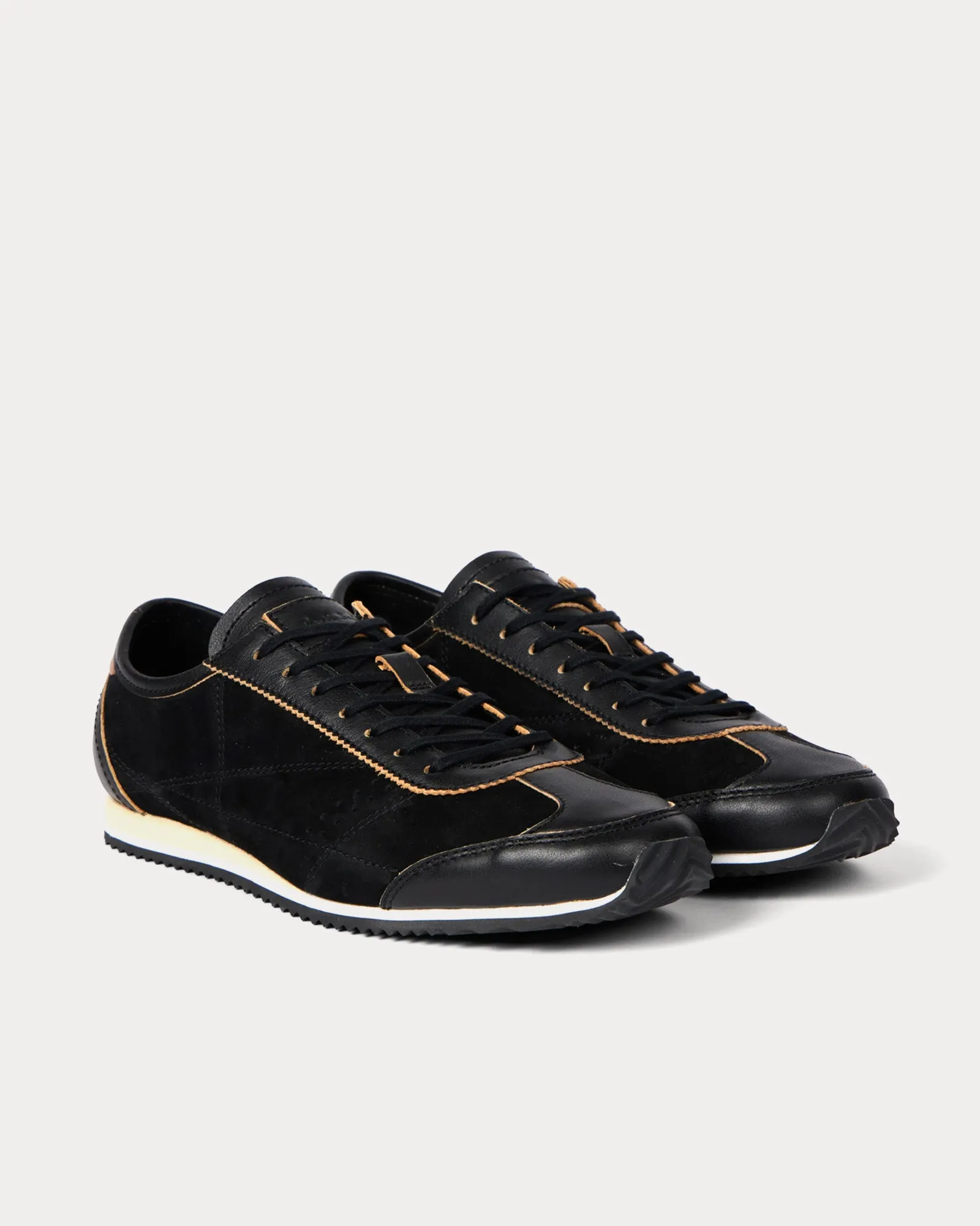 Maltese Nubuck Black Low Top Sneakers