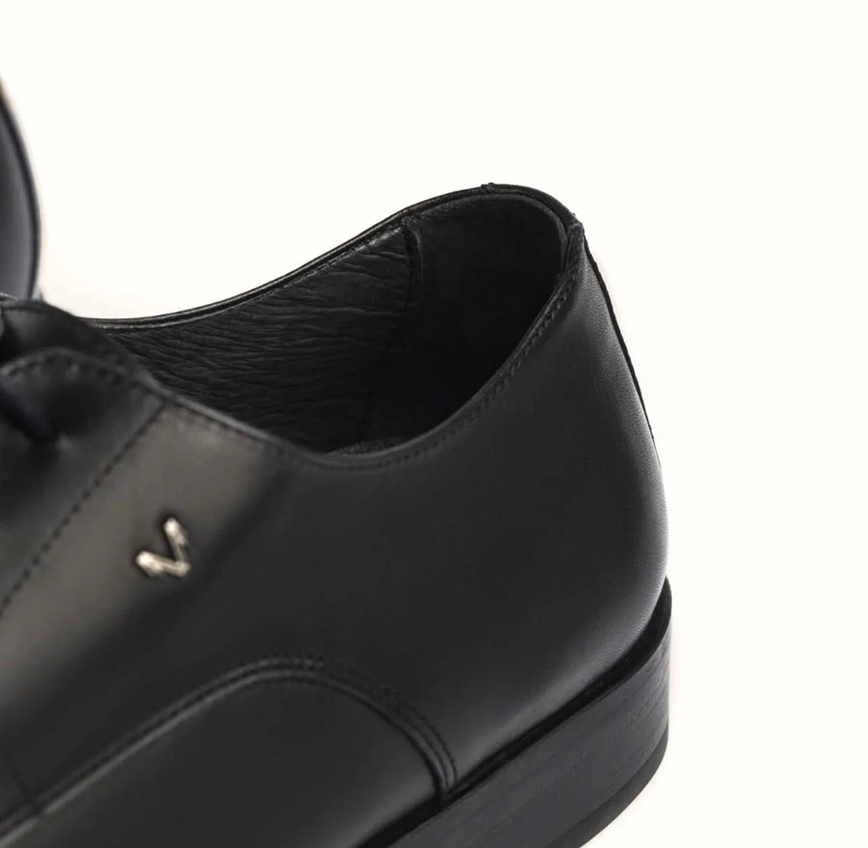 Martinelli 1492-2630PYM Black Empire Leather 4 Eyelet Shoe Made In Spain