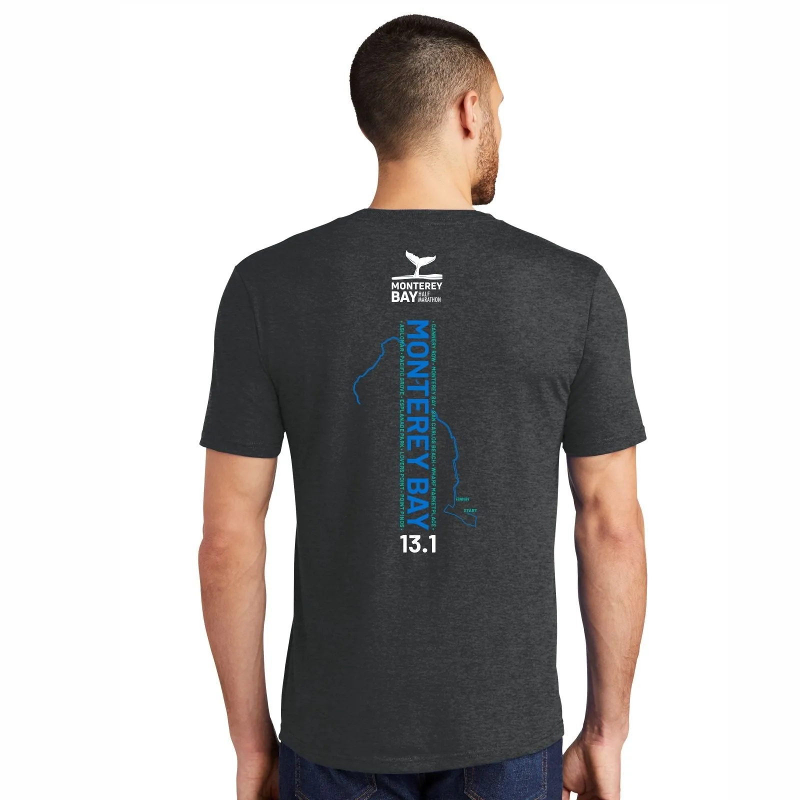 MBH Men's Triblend Tee -Black Frost- Course