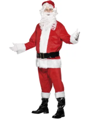 Men's Deluxe Santa Claus Christmas Fancy Dress