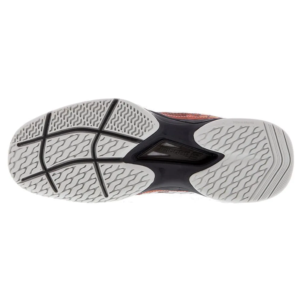 Men's Jet Mach II Dark Red and Black Tennis Shoes