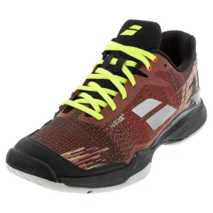 Men's Jet Mach II Dark Red and Black Tennis Shoes